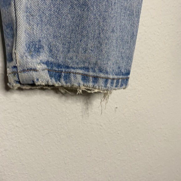 Gap Vintage Light Wash Distressed 90s Jeans Straight - Picture 7 of 8